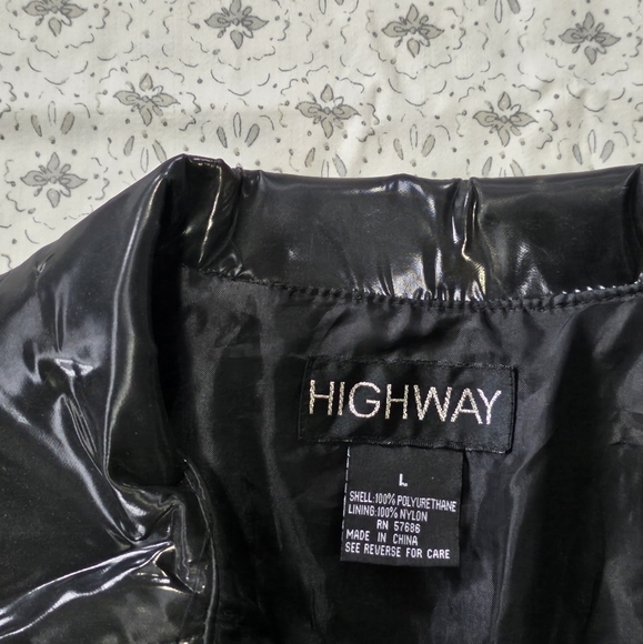 Highway Glossy Polyurethane Jean Style Jacket - Picture 4 of 6